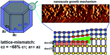 Graphical abstract: Unveiling the mechanism of lattice-mismatched crystal growth of a core–shell metal–organic framework
