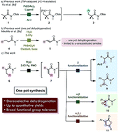 Graphical abstract: Chemoselective formal β-functionalization of substituted aliphatic amides enabled by a facile stereoselective oxidation event
