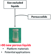 Graphical abstract: Type 3 porous liquids based on non-ionic liquid phases – a broad and tailorable platform of selective, fluid gas sorbents
