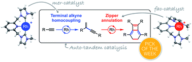 Graphical abstract: A shape changing tandem Rh(CNC) catalyst: preparation of bicyclo[4.2.0]octa-1,5,7-trienes from terminal aryl alkynes