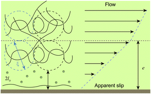 Graphical abstract: Large slippage and depletion layer at the polyelectrolyte/solid interface