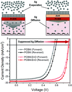 Graphical abstract: Reduced open-circuit voltage loss for highly efficient low-bandgap perovskite solar cells via suppression of silver diffusion