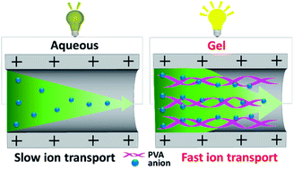 Graphical abstract: A nanofluidic osmotic power generator demonstrated in polymer gel electrolytes with substantially enhanced performance