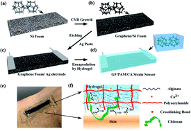 Graphical abstract: A stretchable, conformable, and biocompatible graphene strain sensor based on a structured hydrogel for clinical application