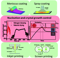 Graphical abstract: Nucleation and crystal growth control for scalable solution-processed organic–inorganic hybrid perovskite solar cells