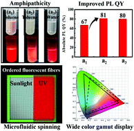 Graphical abstract: Fabrication of amphiphilic quantum dots towards high-colour-quality light-emitting devices