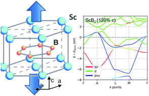 Graphical abstract: Strain to alter the covalency and superconductivity in transition metal diborides