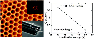Graphical abstract: Kinetic analysis of the anodic growth of TiO2 nanotubes: effects of voltage and temperature