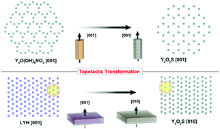 Graphical abstract: A structural topotactical transformation synthetic strategy for Y2O2S:Ln3+ micro/nanocrystals with multicolor emissions