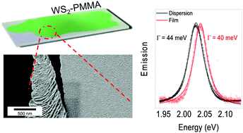 Graphical abstract: Preparation of WS2–PMMA composite films for optical applications