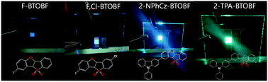 Graphical abstract: Benzo[4,5]thieno-S,S-dioxide-[3,2-b]benzofurans: synthesis, properties and application in electroluminescent devices