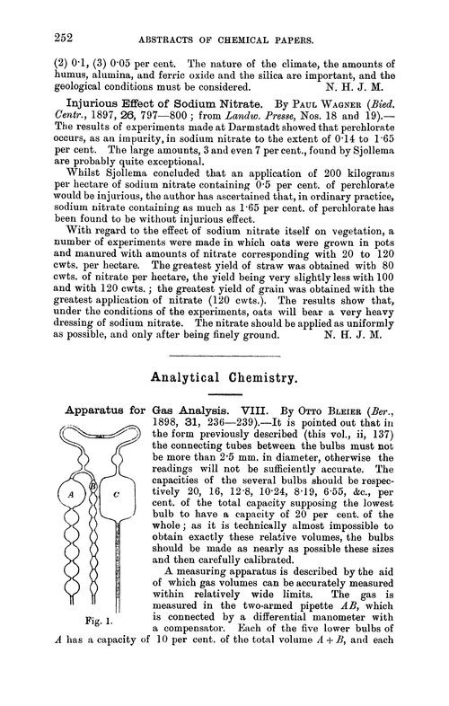 Analytical chemistry