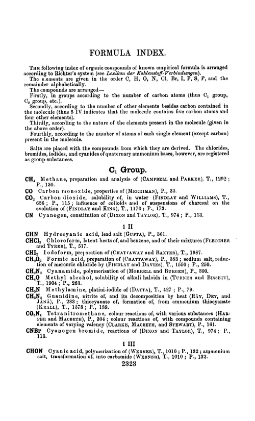 Formula index