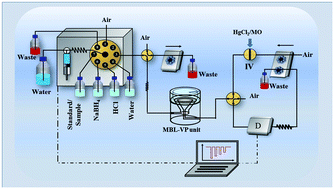 Graphical abstract: Development of a microfluidic membraneless vaporization flow system for trace analysis of arsenic