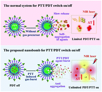 Graphical abstract: Near-infrared light-triggered nanobomb for in situ on-demand maximization of photothermal/photodynamic efficacy for cancer therapy
