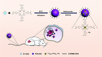 Graphical abstract: Versatile labeling of multiple radionuclides onto a nanoscale metal–organic framework for tumor imaging and radioisotope therapy