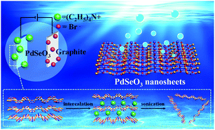 Graphical abstract: Atomically thin PdSeO3 nanosheets: a promising 2D photocatalyst produced by quaternary ammonium intercalation and exfoliation