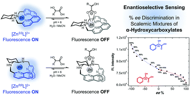 Graphical abstract: Exploiting fluorescent zinc(ii) and copper(ii) complexes for enantiomeric excess determination of hydroxycarboxylates