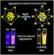Graphical abstract: Surface motifs regulated aggregation induced emission in gold–silver nanoclusters