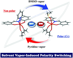 Graphical abstract: Solvent vapor-induced polarity and ferroelectricity switching