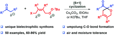 Graphical abstract: Formal [5+1] annulation reactions of dielectrophilic peroxides: facile access to functionalized dihydropyrans