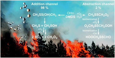 Graphical abstract: SO2 formation and peroxy radical isomerization in the atmospheric reaction of OH radicals with dimethyl disulfide