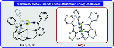 Graphical abstract: Hydrogen-bonded nickel(i) complexes