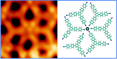 Graphical abstract: Dysprosium-directed metallosupramolecular network on graphene/Ir(111)
