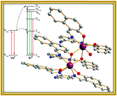 Graphical abstract: New up-conversion luminescence in molecular cyano-substituted naphthylsalophen lanthanide(iii) complexes