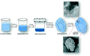 Graphical abstract: Nanostructured zeolite with brain-coral morphology and tailored acidity: a self-organized hierarchical porous material with MFI topology