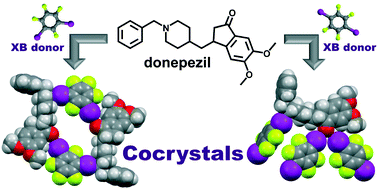 Graphical abstract: Halogen-bonded cocrystals of donepezil with perfluorinated diiodobenzenes