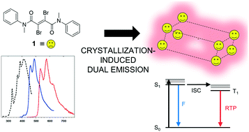 Graphical abstract: Crystallization-induced room-temperature phosphorescence in fumaramides