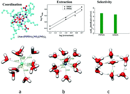 Graphical abstract: Ligand architectural effect on coordination, bonding, interaction, and selectivity of Am(iii) and Ln(iii) ions with bitopic ligands: synthesis, solvent extraction, and DFT studies