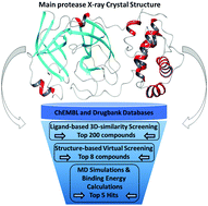 Graphical abstract: Discovery of potent inhibitors for SARS-CoV-2's main protease by ligand-based/structure-based virtual screening, MD simulations, and binding energy calculations
