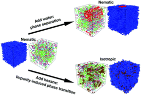 Graphical abstract: Impurity-induced nematic–isotropic transition of liquid crystals