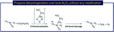 Graphical abstract: Unmodified bulk alumina as an efficient catalyst for propane dehydrogenation