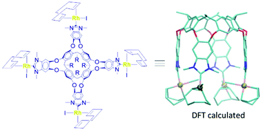 Graphical abstract: A resorcinarene-based tetrabenzoimidazolylidene complex of rhodium
