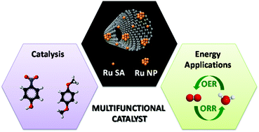 Graphical abstract: Ru single atoms and nanoparticles on carbon nanotubes as multifunctional catalysts
