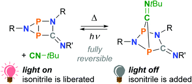 Graphical abstract: Reversible switching between housane and cyclopentanediyl isomers: an isonitrile-catalysed thermal reverse reaction