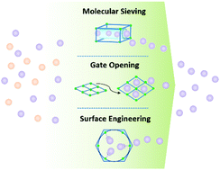 Graphical abstract: Optimizing supramolecular interactions in metal–organic frameworks for C2 separation
