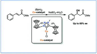Graphical abstract: Planar-chiral ferrocene-based triazolylidene copper complexes: synthesis, characterization, and catalysis in asymmetric borylation of α,β-unsaturated ester