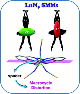 Graphical abstract: Control of magnetic anisotropy by macrocyclic ligand distortion in a family of DyIII and ErIII single molecule magnets