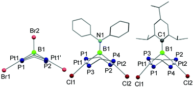 Graphical abstract: Synthesis and characterisation of boranediyl- and diboranediyl-bridged diplatinum A-frame complexes