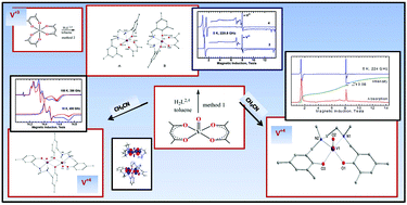 Graphical abstract: Investigation of vanadium(iii) and vanadium(iv) compounds supported by the linear diaminebis(phenolate) ligands: correlation between structures and magnetic properties