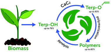 Graphical abstract: Biomass- and calcium carbide-based recyclable polymers