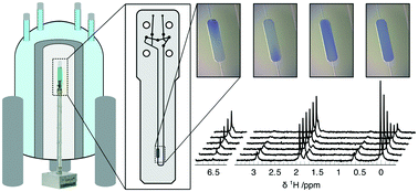 Graphical abstract: Microfluidic platform for serial mixing experiments with in operando nuclear magnetic resonance spectroscopy
