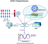 Graphical abstract: A graphene oxide coated tapered microfiber acting as a super-sensor for rapid detection of SARS-CoV-2