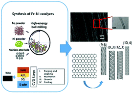 Graphical abstract: Structure-controlled growth of vertically-aligned carbon nanotube forests using iron–nickel bimetallic catalysts