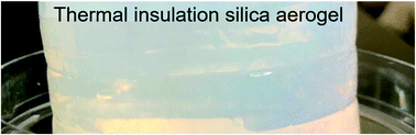 Graphical abstract: Transparent thermal insulation silica aerogels