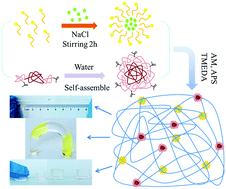 Graphical abstract: Physically and chemically dual-crosslinked hydrogels with superior mechanical properties and self-healing behavior
